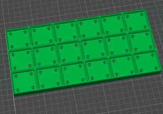 Gridfinity zátěžová základna 3x6