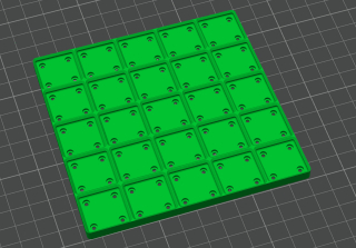 Gridfinity zátěžová základna 5x5