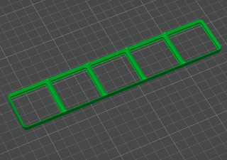 Gridfinity základna 1x5