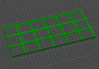 Gridfinity základna 3x6